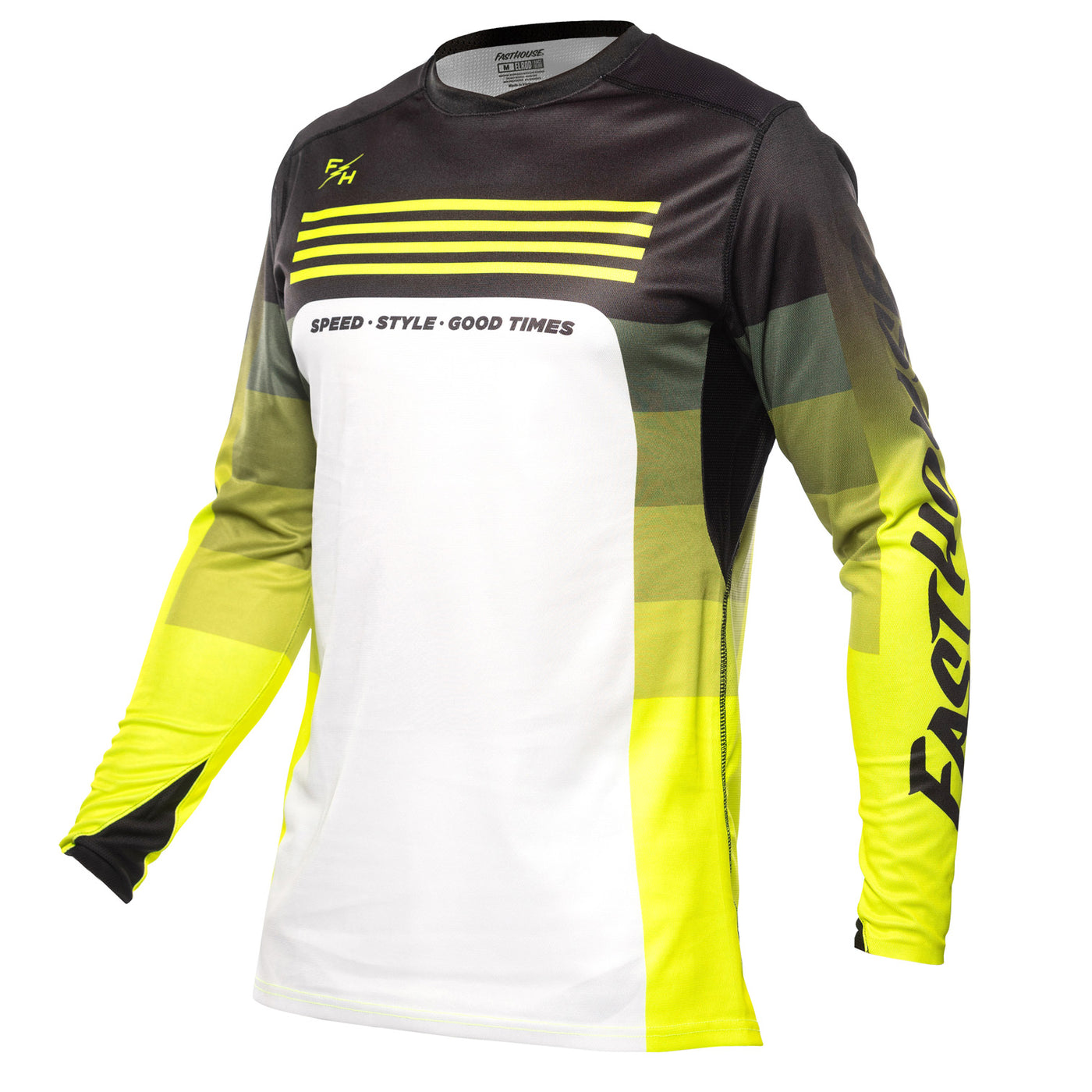 Fasthouse Elrod Hypersonic Jersey Hi-Viz - Front Side View