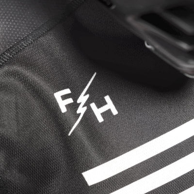 Fasthouse Elrod Hypersonic Jersey Hi-Viz - Close-Up of Front Shoulder Graphic