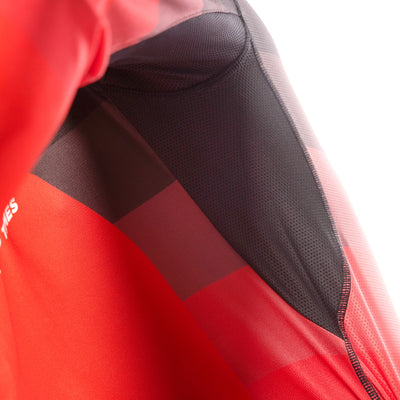 Fasthouse Elrod Hypersonic Jersey Red - Close-Up of Armpit Ventilation and Details