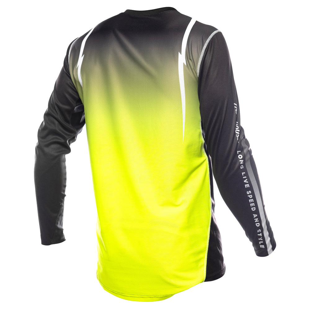 Fasthouse Elrod Nitro Jersey Black Neon - Rear View