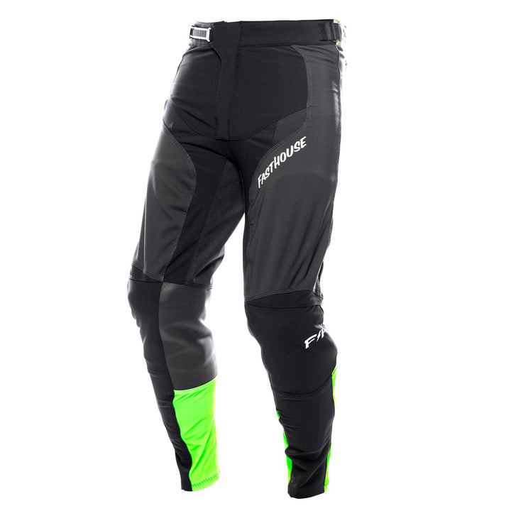 Fasthouse Elrod Nitro Pants Black Neon - Front Left Side View