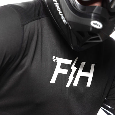 Fasthouse Elrod OG Jersey Black - Close-up of Chest Graphic