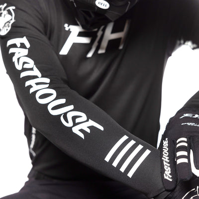 Fasthouse Elrod OG Jersey Black - Close-Up of Sleeve Graphics