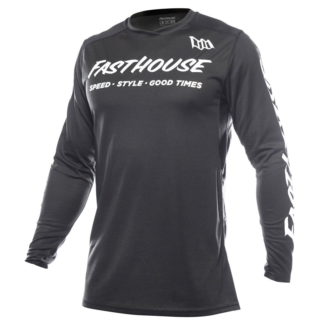 Fasthouse Elrod Torque Jersey Black - Front View