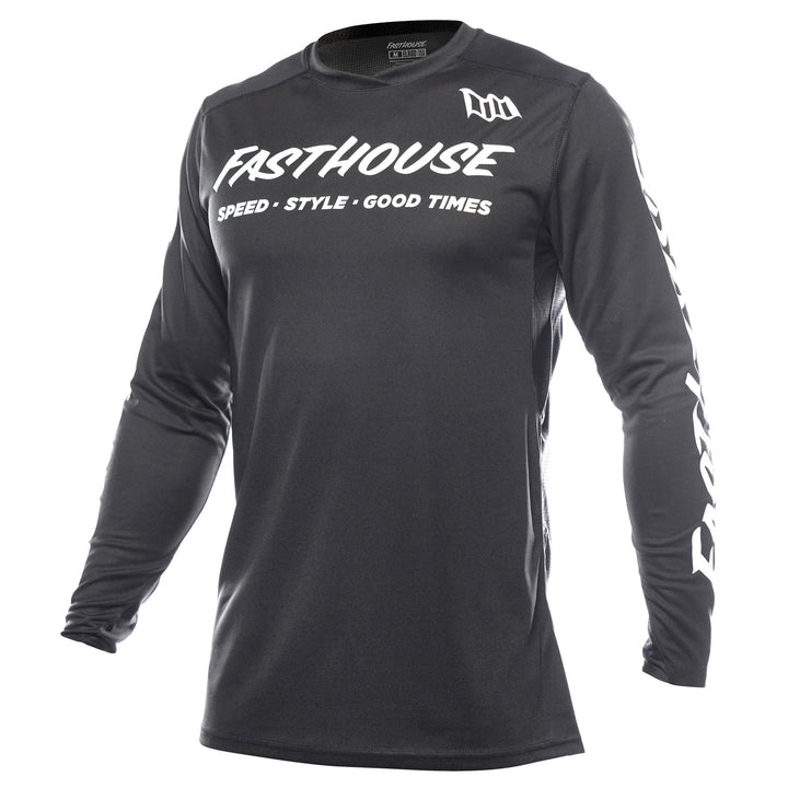 Fasthouse Elrod Torque Jersey Black - Front View