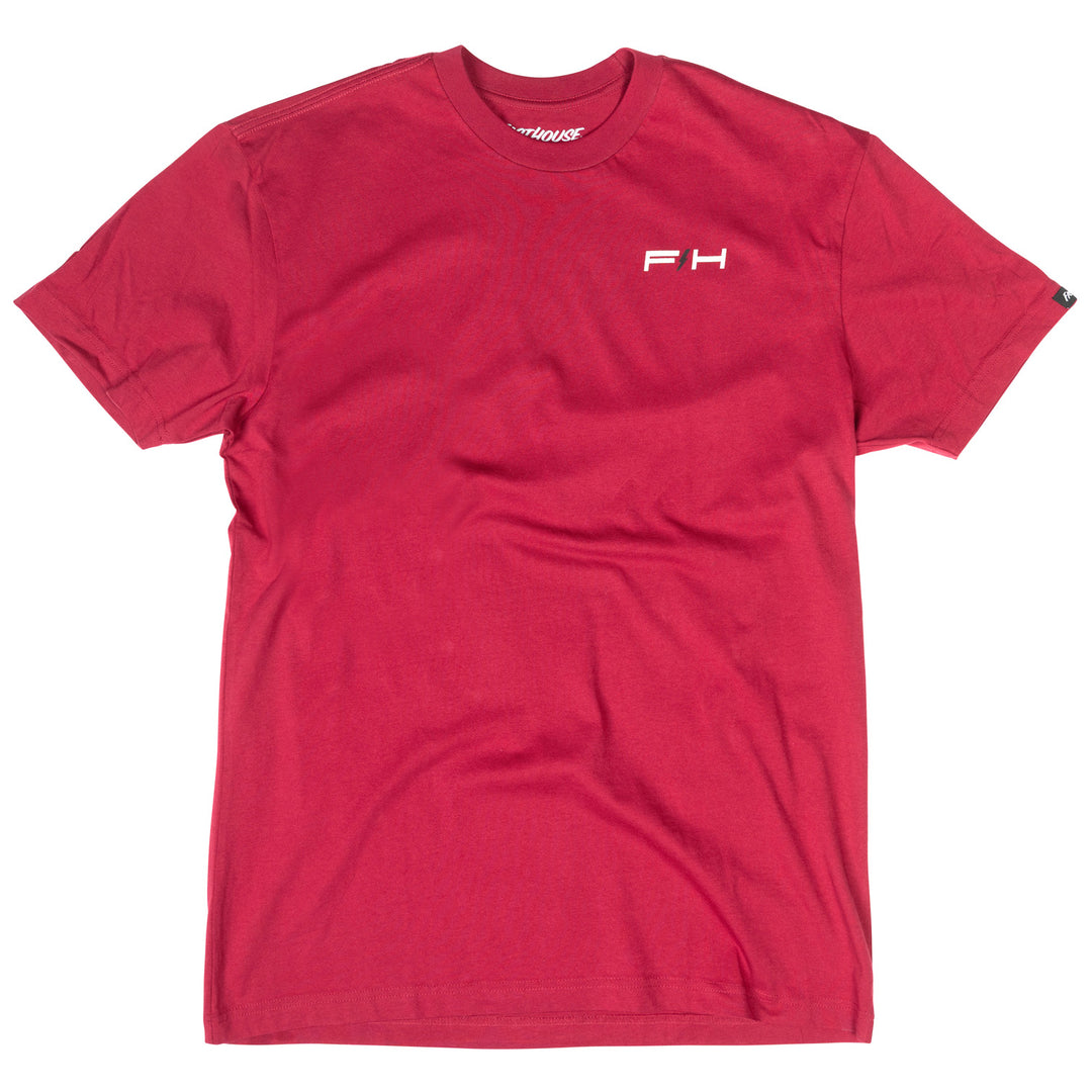 Fasthouse Elevate SS Tee Cardinal - Front View