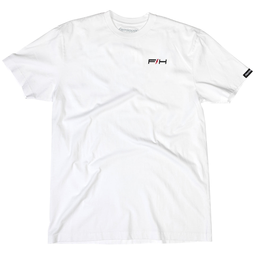 Fasthouse Elevate SS Tee White - Front View