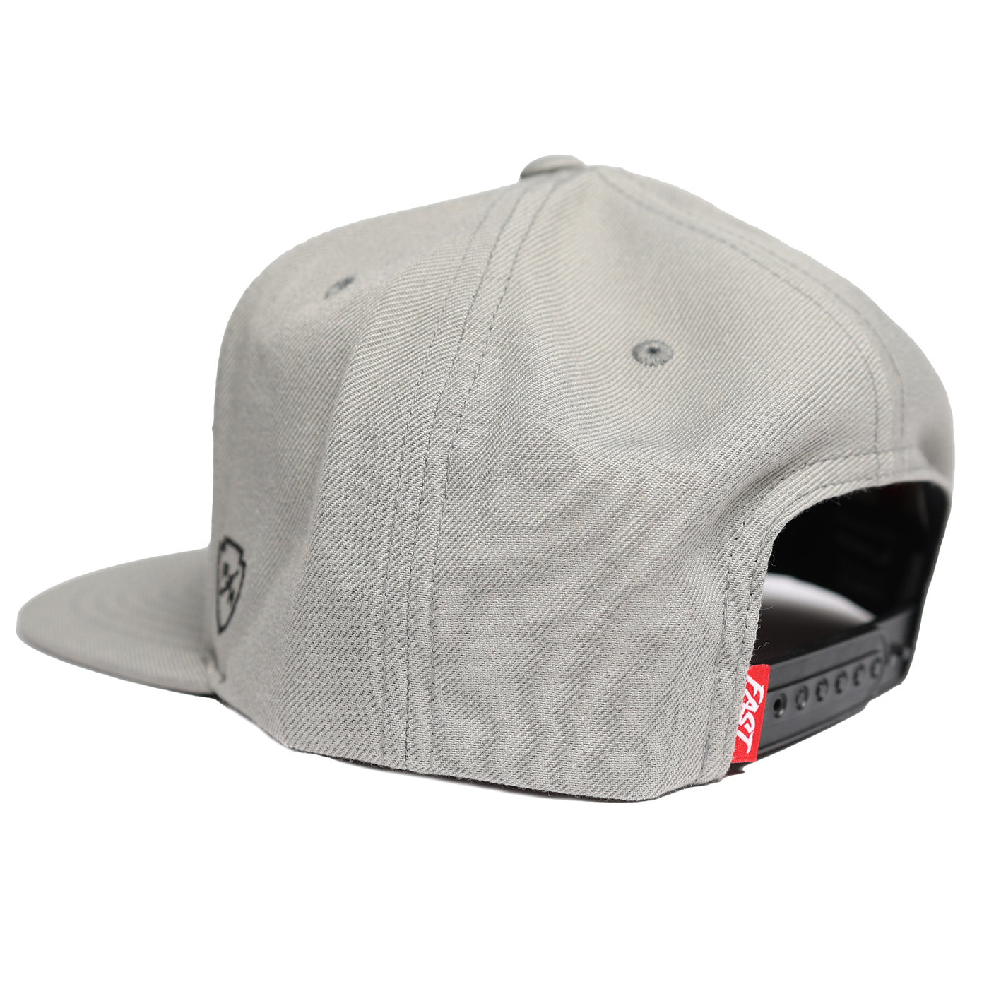 Fasthouse Essential Hat Gray - Rear Side View