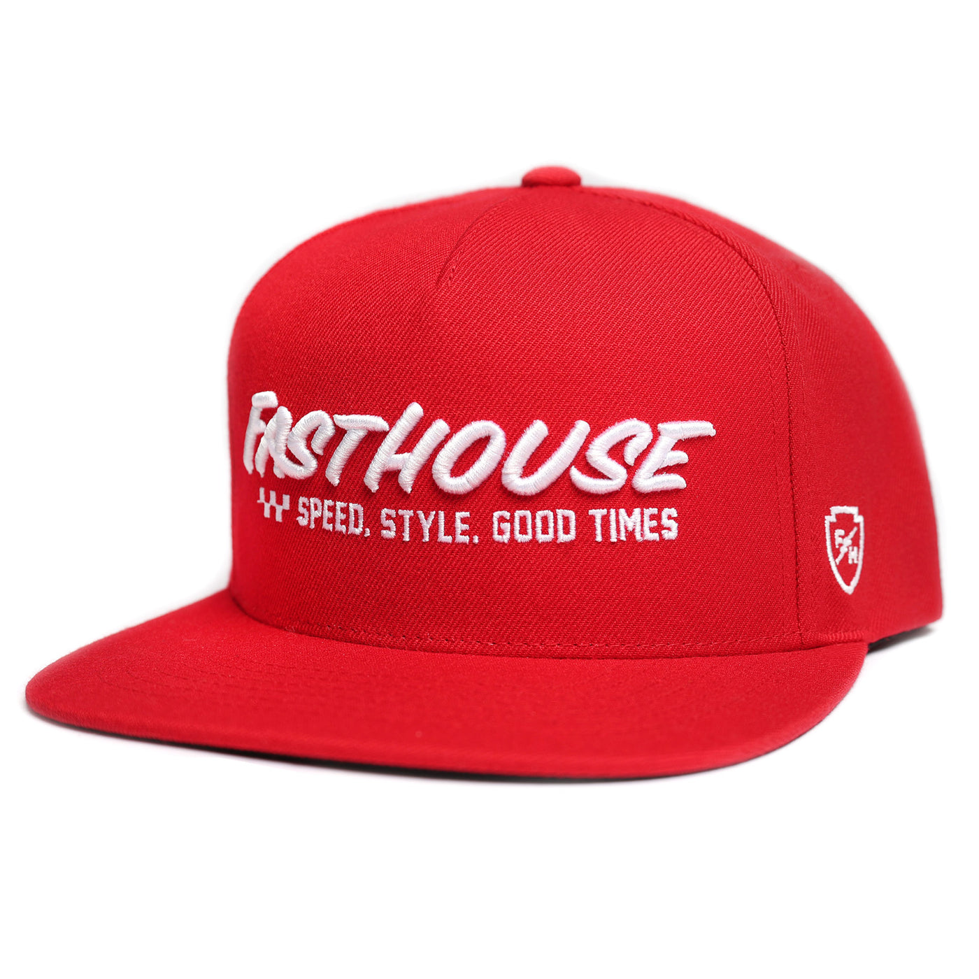 Fasthouse Essential Hat Red - Front View