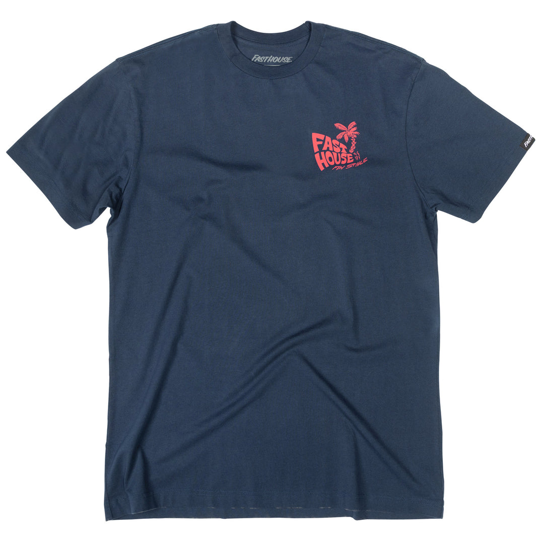 Fasthouse Explorer SS Tee Navy - Front View