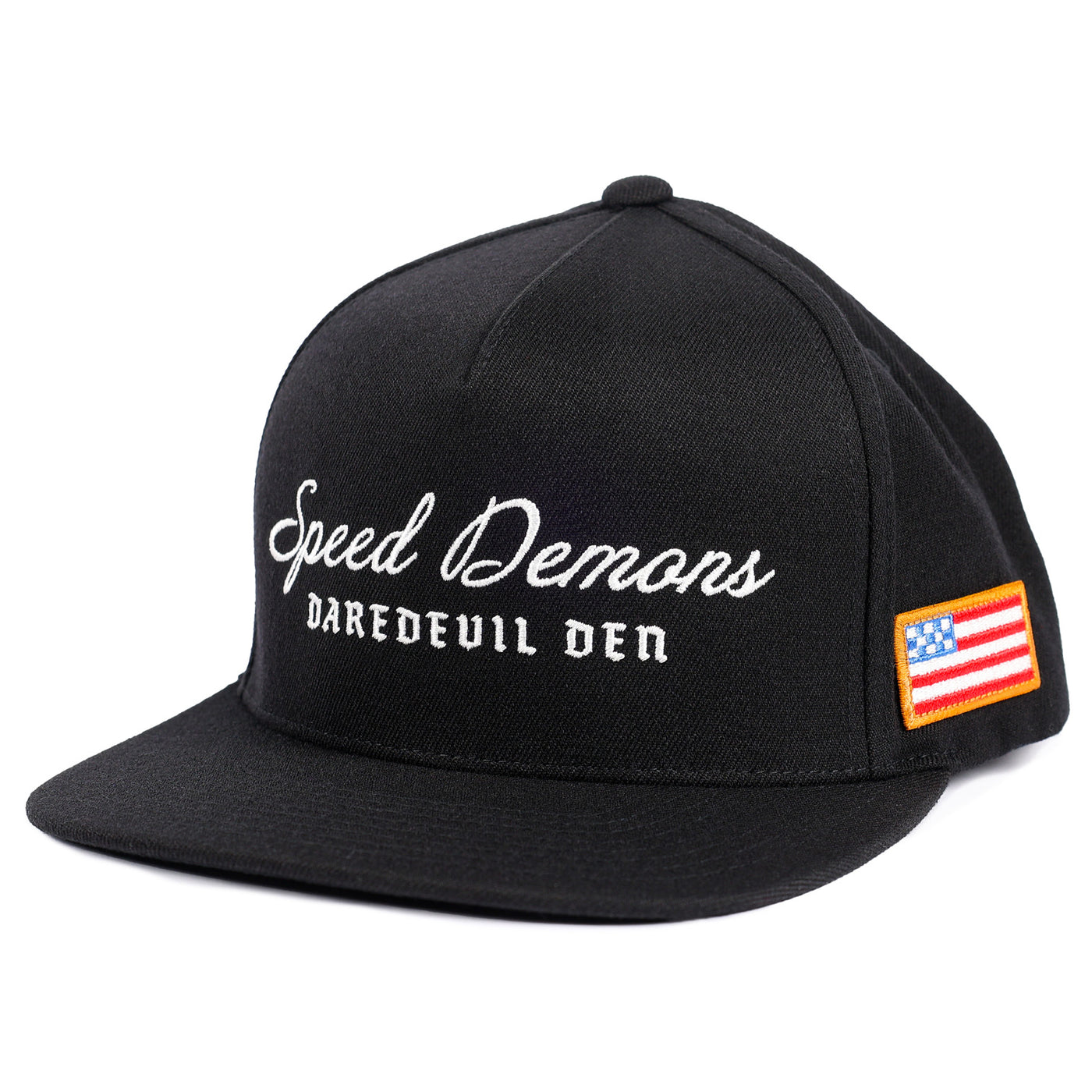 Fasthouse Fallen Hat Black - Front Side View