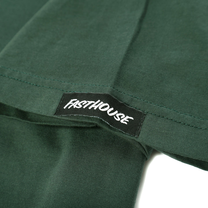 Fasthouse Fallen SS Tee Pine - Close-Up of Logo Tag Sewn into Sleeve