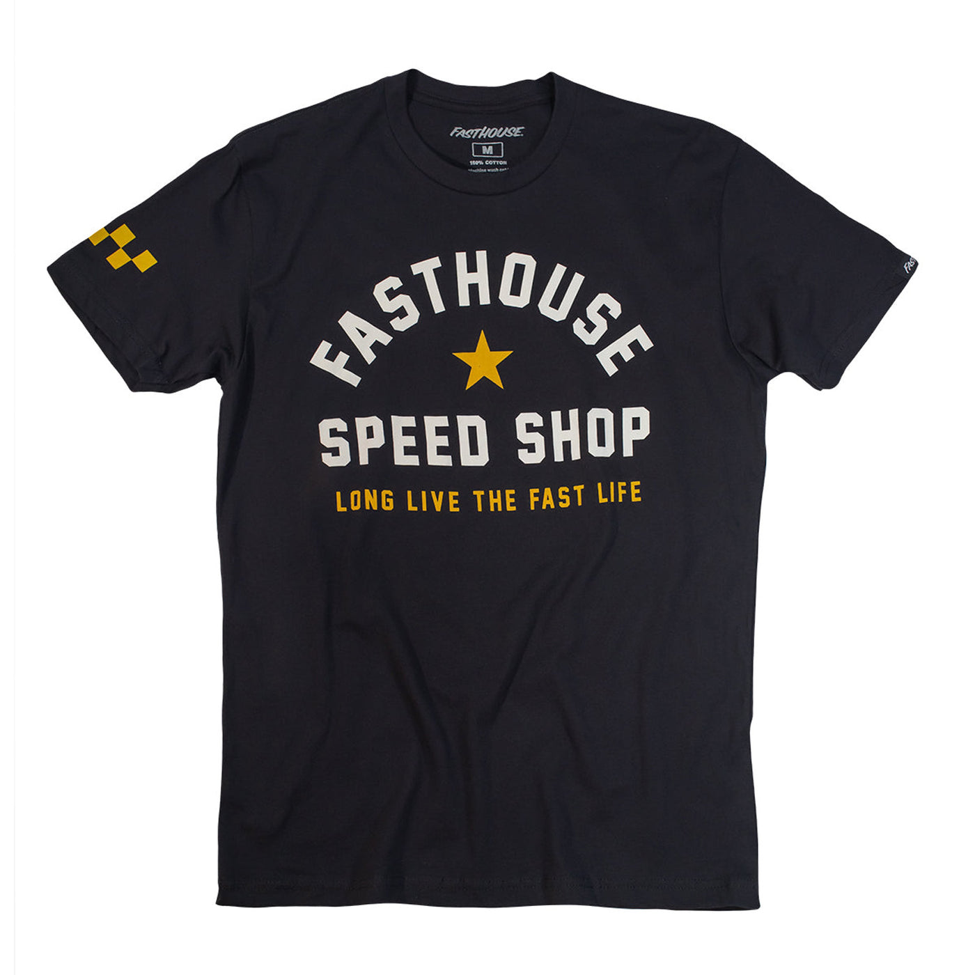 Fasthouse Fast Life Tee Black - Front View