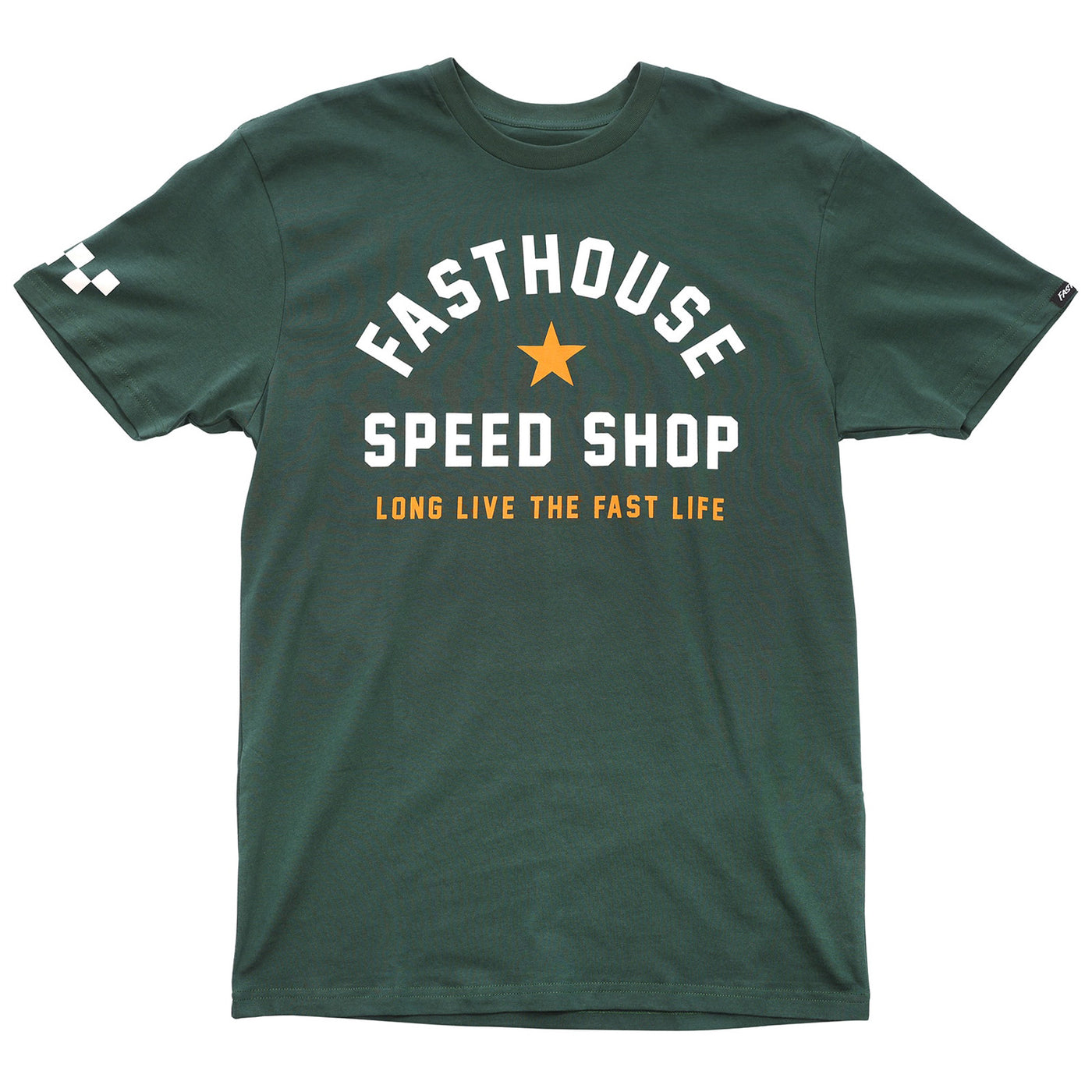 Fasthouse Fast Life Tee Forest Green - Front View