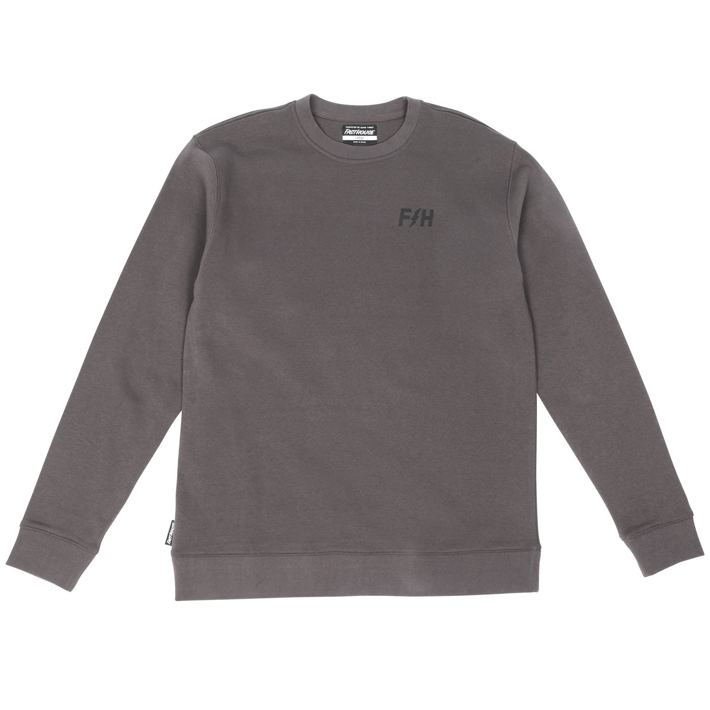 Fasthouse Felix Crewneck Pullover Vintage Black - Front View