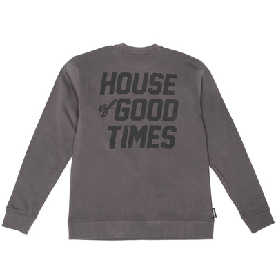 Fasthouse Felix Crewneck Pullover Vintage Black - Rear View