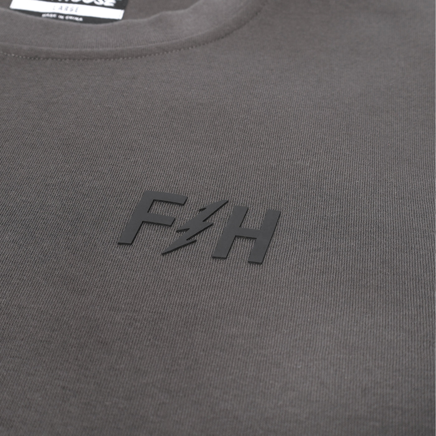 Fasthouse Felix Crewneck Pullover Vintage Black - Close-Up of Graphic on Front