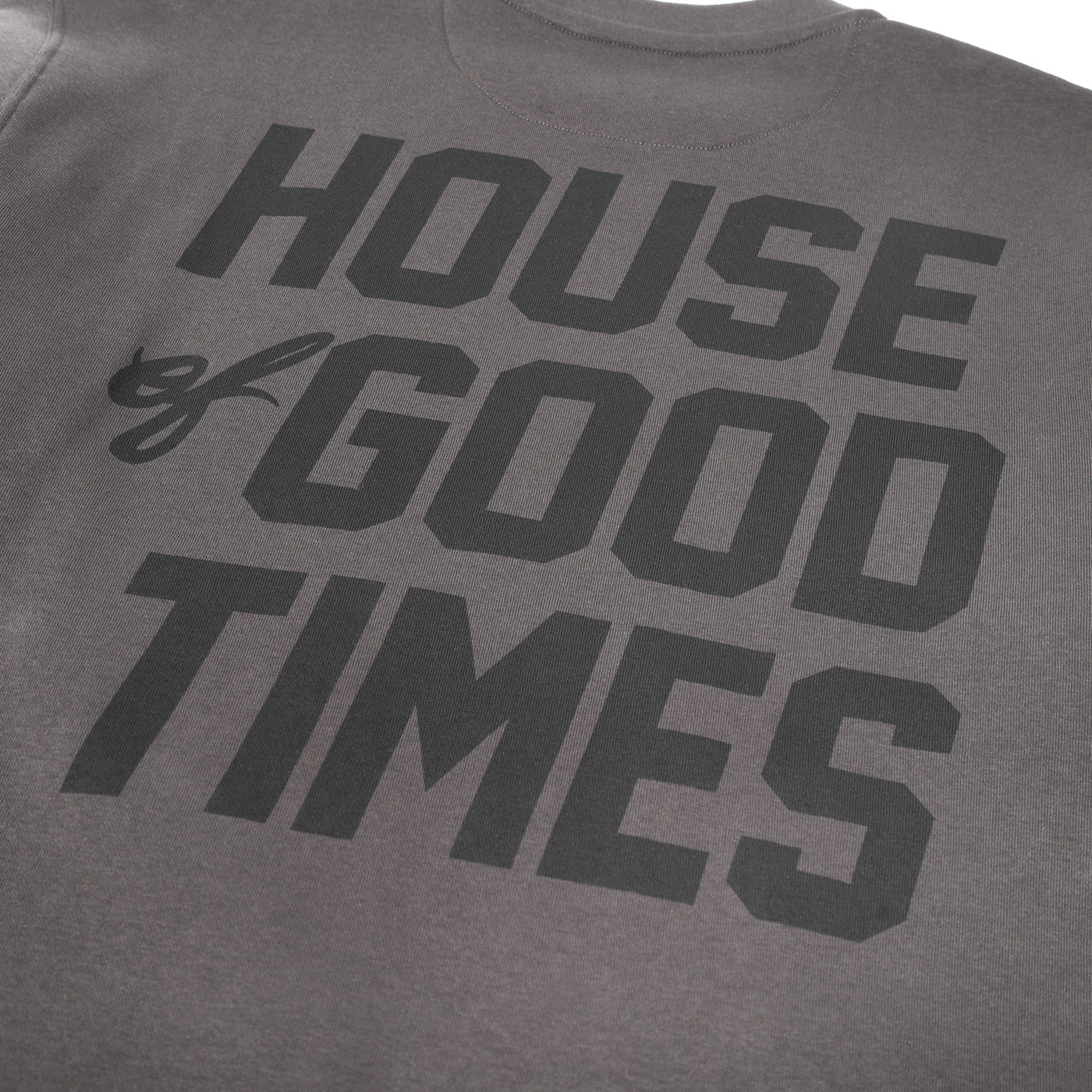 Fasthouse Felix Crewneck Pullover Vintage Black - Close-Up of Graphic on Back