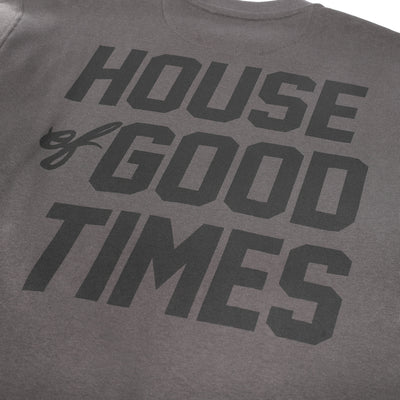 Fasthouse Felix Crewneck Pullover Vintage Black - Close-Up of Graphic on Back