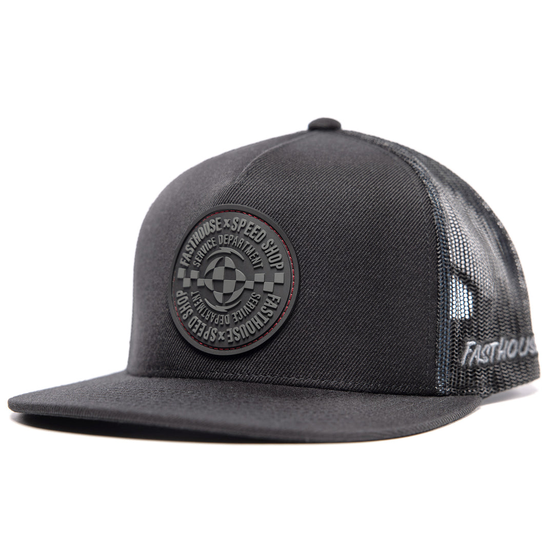 Fasthouse Finch Hat Black - Front Side View