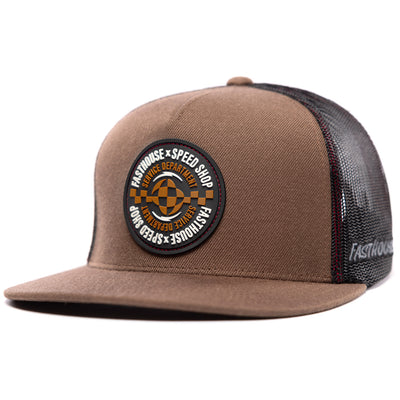 Fasthouse Finch Hat Teak - Front Side View