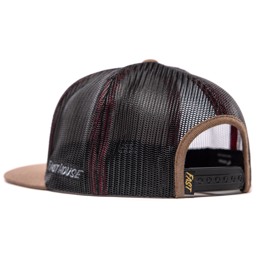 Fasthouse Finch Hat Teak - Rear Side View