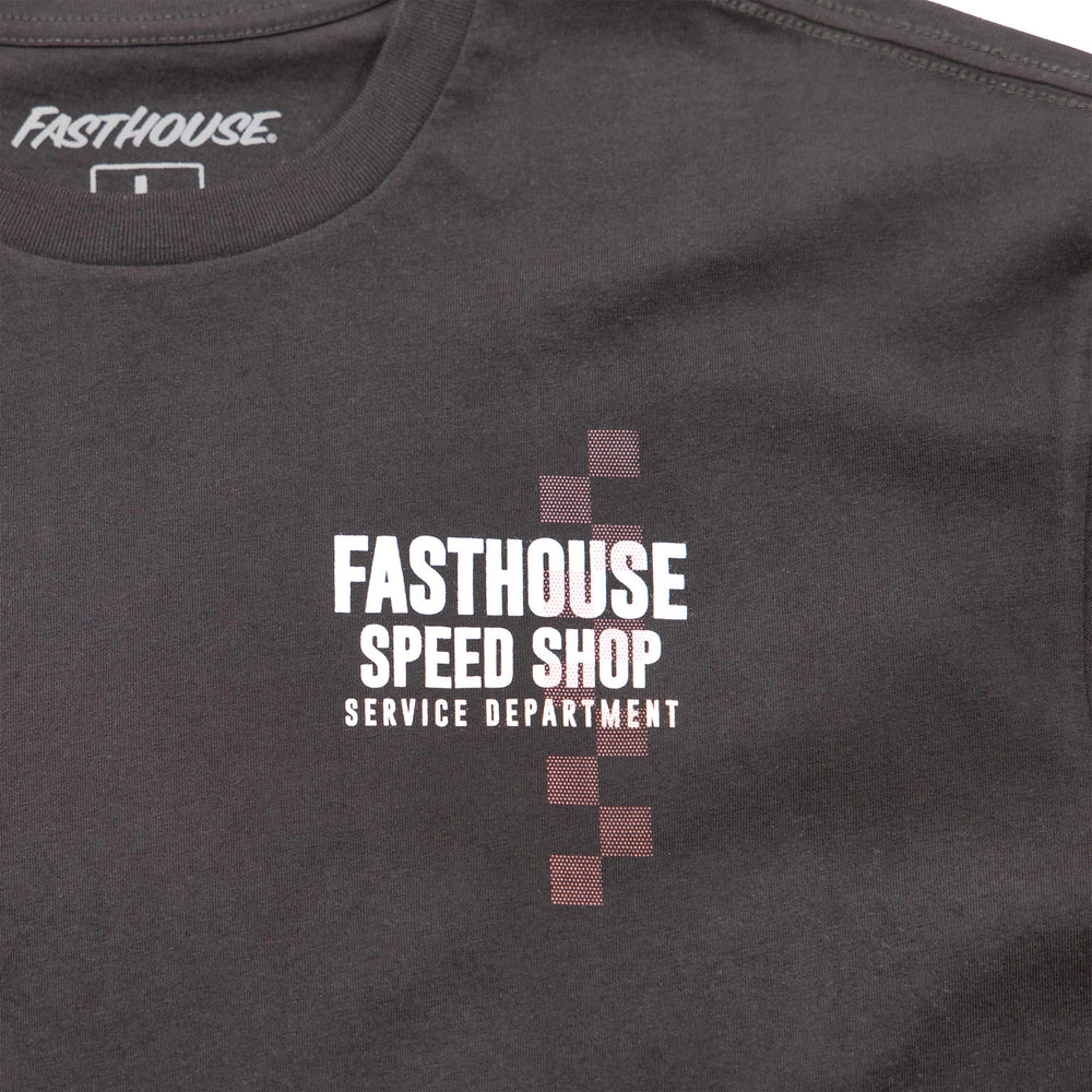 Fasthouse Finch SS Tee Black - Close-Up of Graphic on Front
