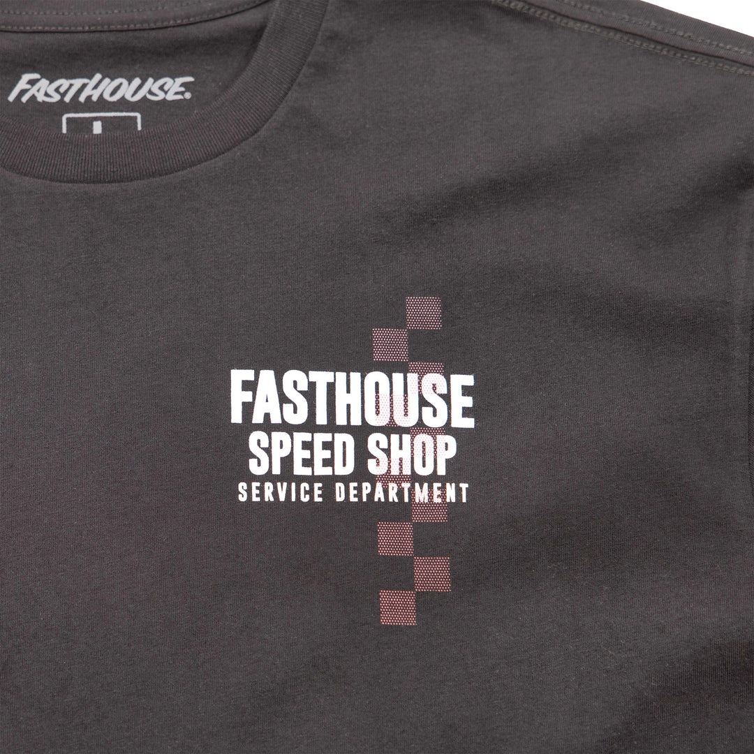 Fasthouse Finch SS Tee Black - Close-Up of Graphic on Front