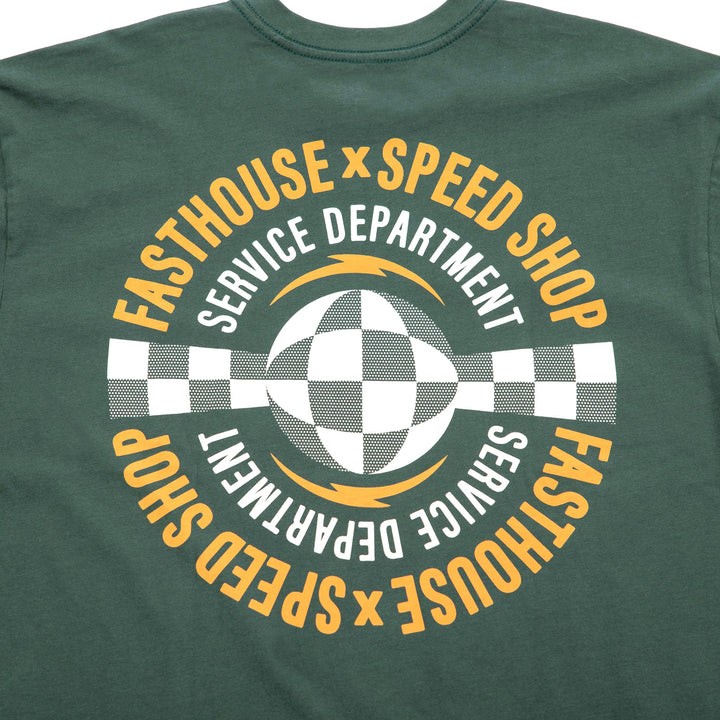 Fasthouse Finch SS Tee Pine - Close-Up of Graphic on Back