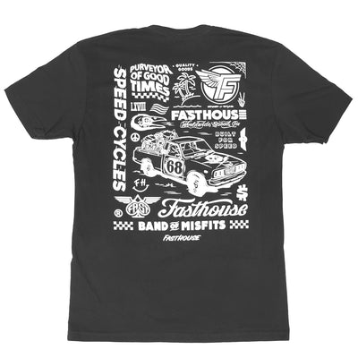 Fasthouse Flash SS Tee Black - Rear View