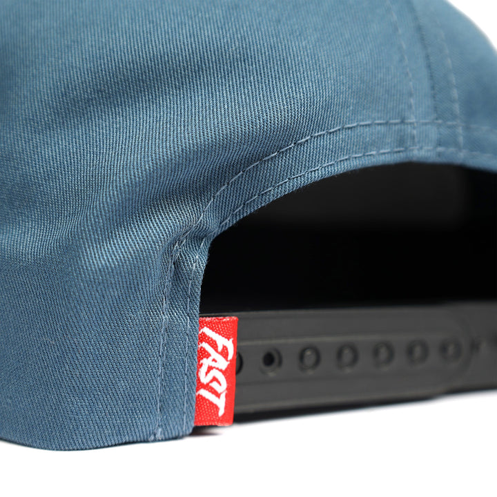 Fasthouse Flight Hat Slate - Close-Up of Rear Strap