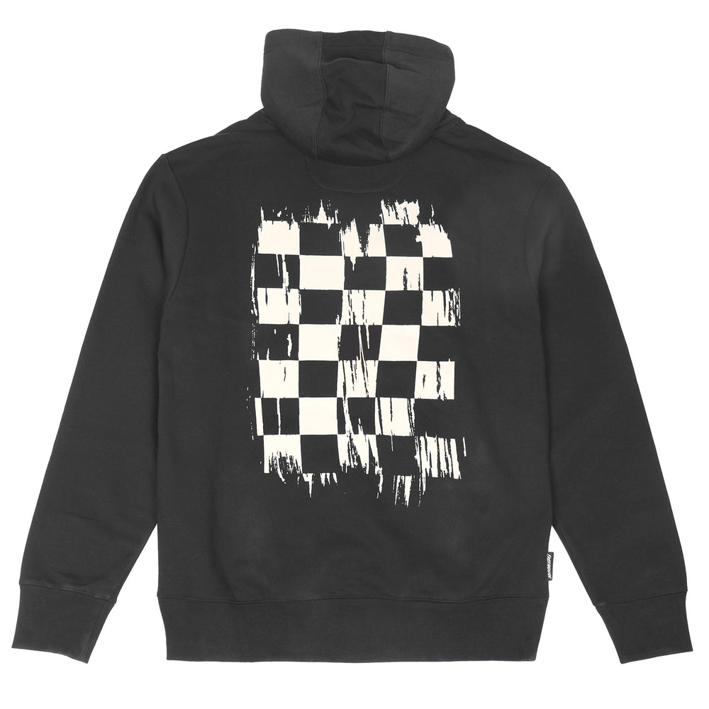 Fasthouse Fray Hooded Pullover Black - Rear View