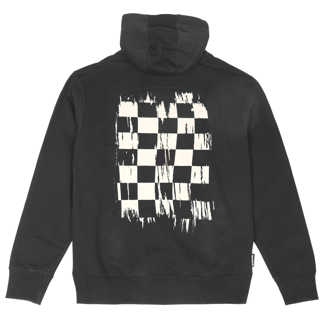 Fasthouse Fray Hooded Pullover Black - Rear View