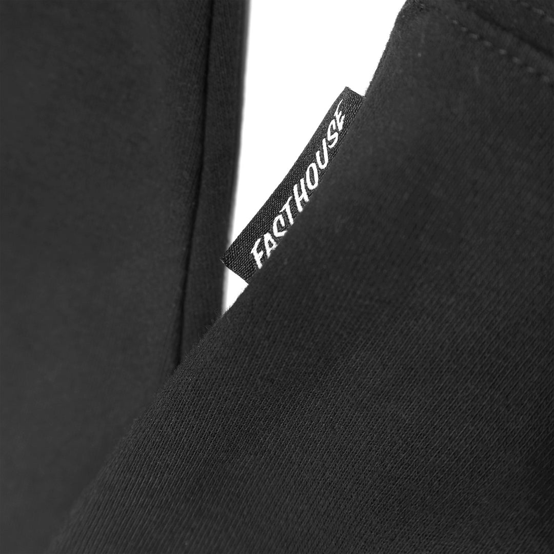 Fasthouse Fray Hooded Pullover Black - Close-Up of Tag in Side Seam