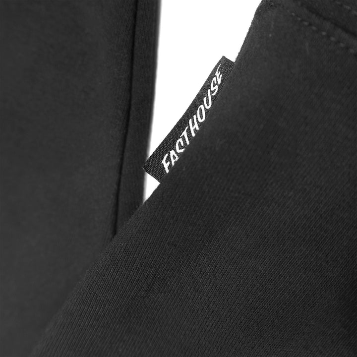 Fasthouse Fray Hooded Pullover Black - Close-Up of Tag in Side Seam