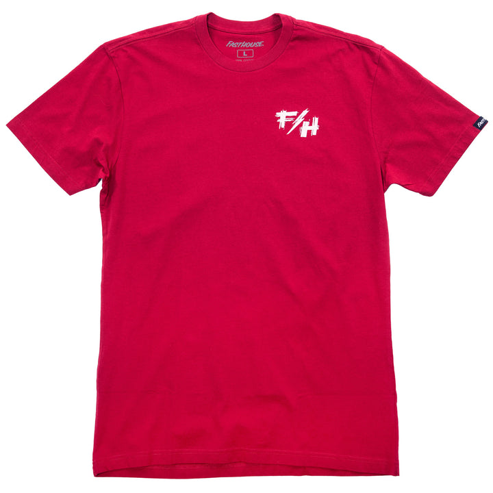 Fasthouse Fray SS Tee Cardinal - Front View