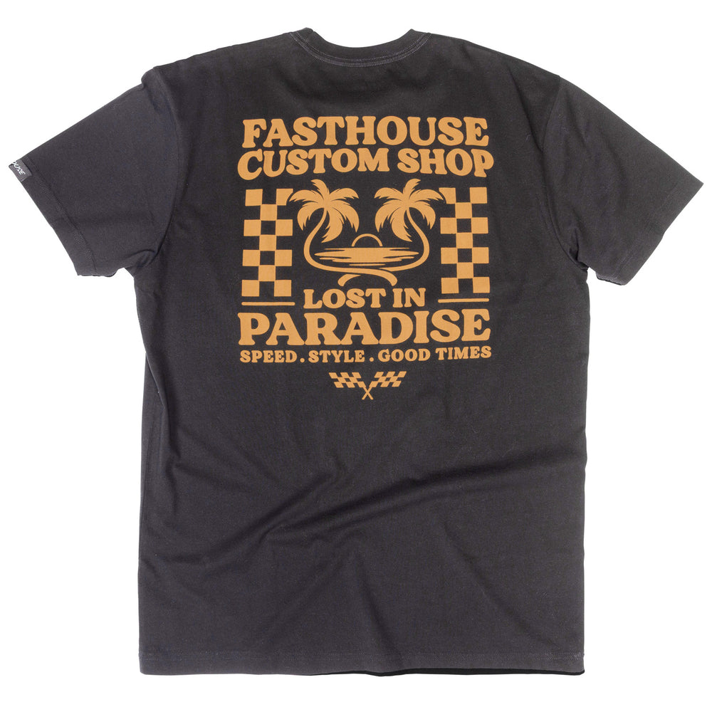 Fasthouse Getaway SS Tee Black - Rear View