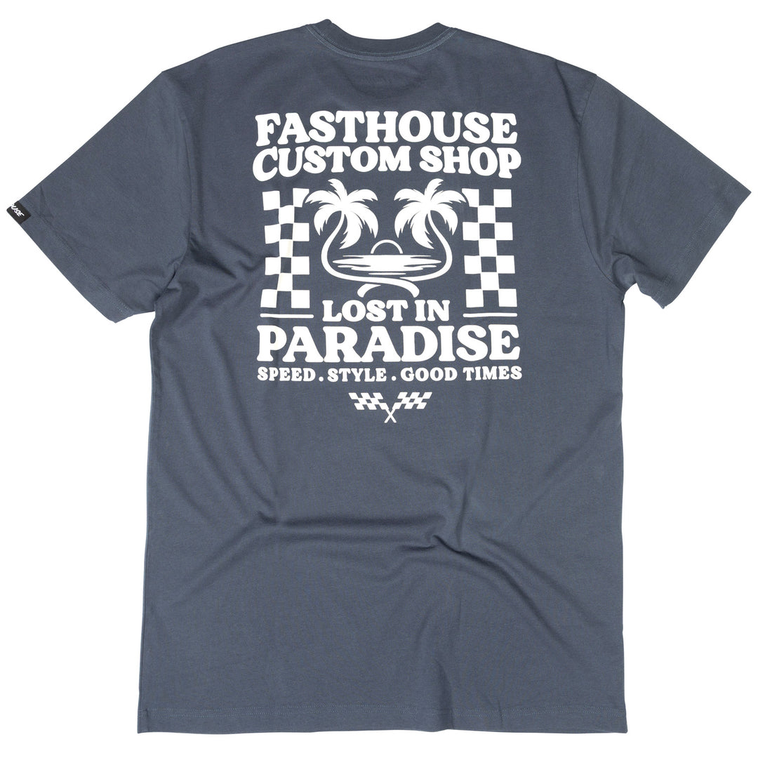 Fasthouse Getaway SS Tee Indigo - Rear View