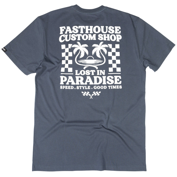 Fasthouse Getaway SS Tee Indigo - Rear View
