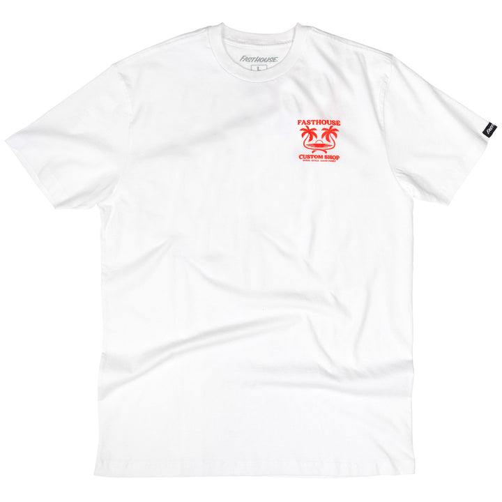 Fasthouse Getaway SS Tee White - Front View