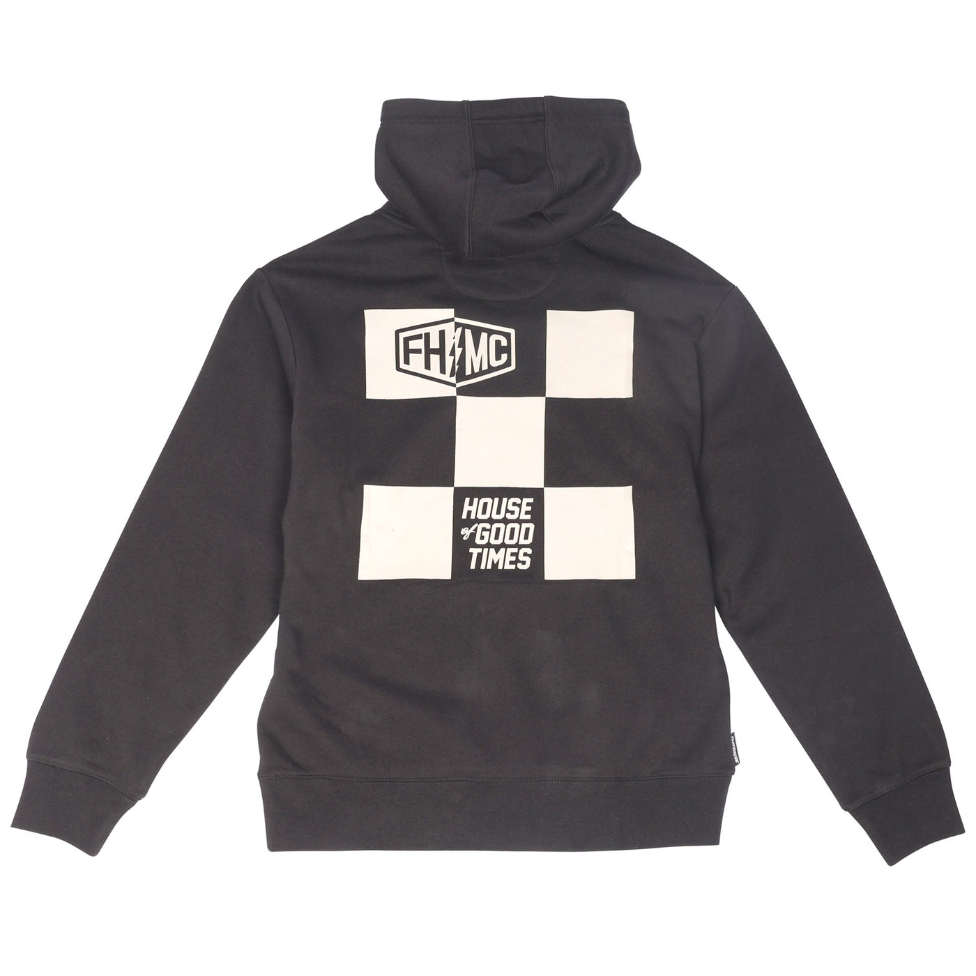 Fasthouse Gibson Hooded Pullover Black - Rear View