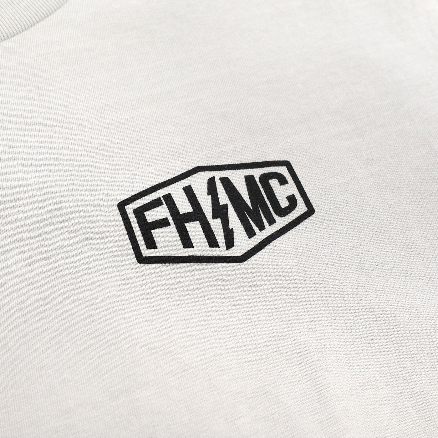 Fasthouse Gibson LS Tee Mirage Gray - Close-Up of Graphic on Front