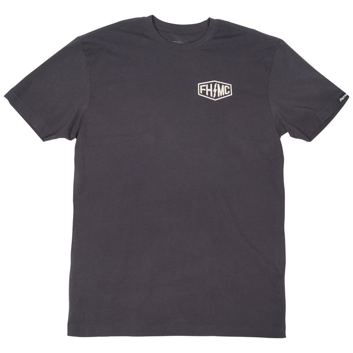 Fasthouse Gibson SS Tee Graphite Black - Front View