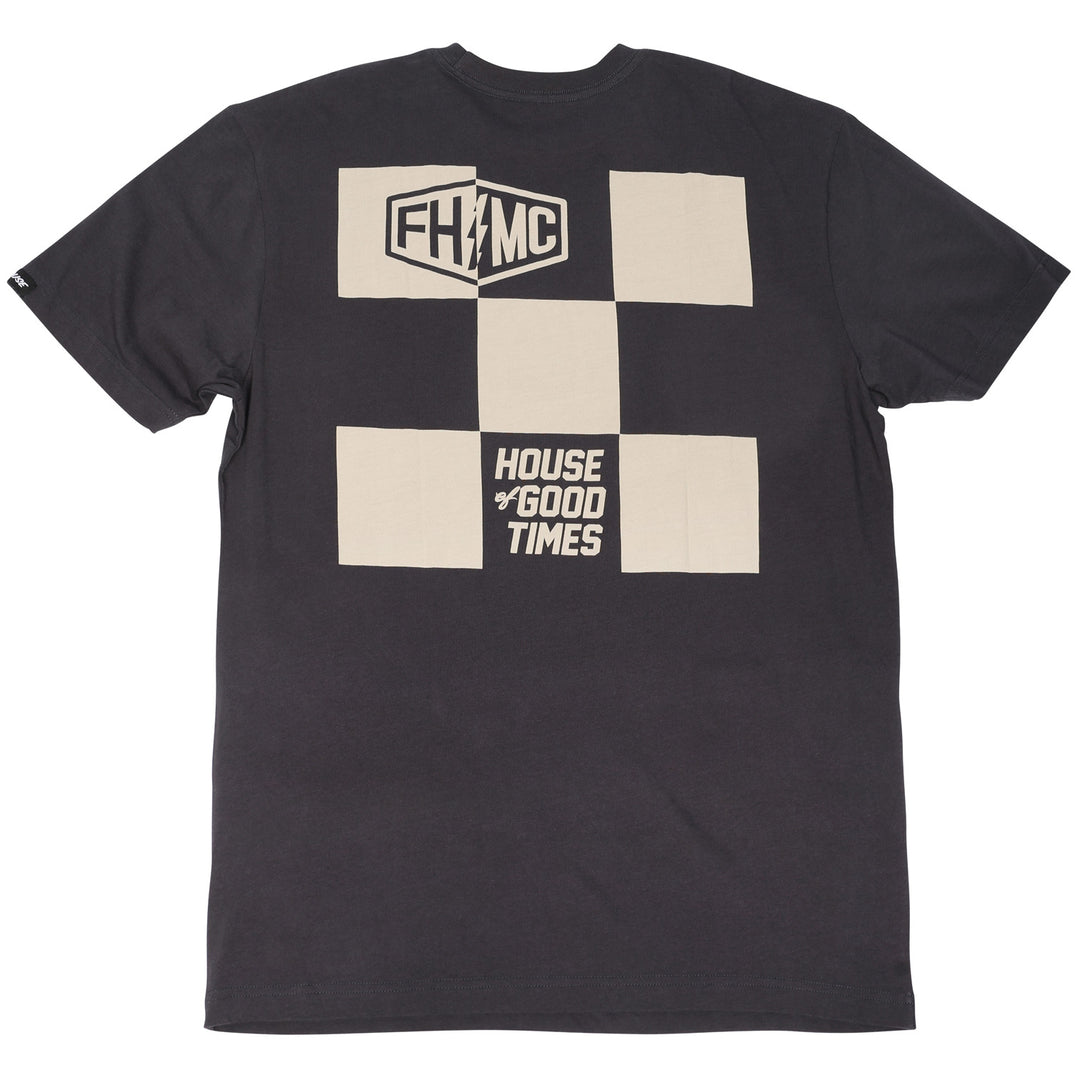 Fasthouse Gibson SS Tee Graphite Black - Rear View