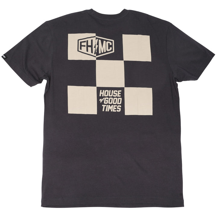 Fasthouse Gibson SS Tee Graphite Black - Rear View