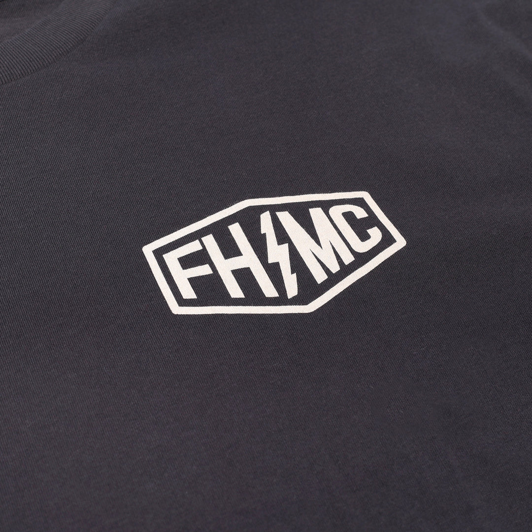 Fasthouse Gibson SS Tee Graphite Black - Close-Up of Graphic on Front