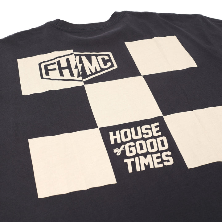 Fasthouse Gibson SS Tee Graphite Black - Close-Up of Graphic on Back