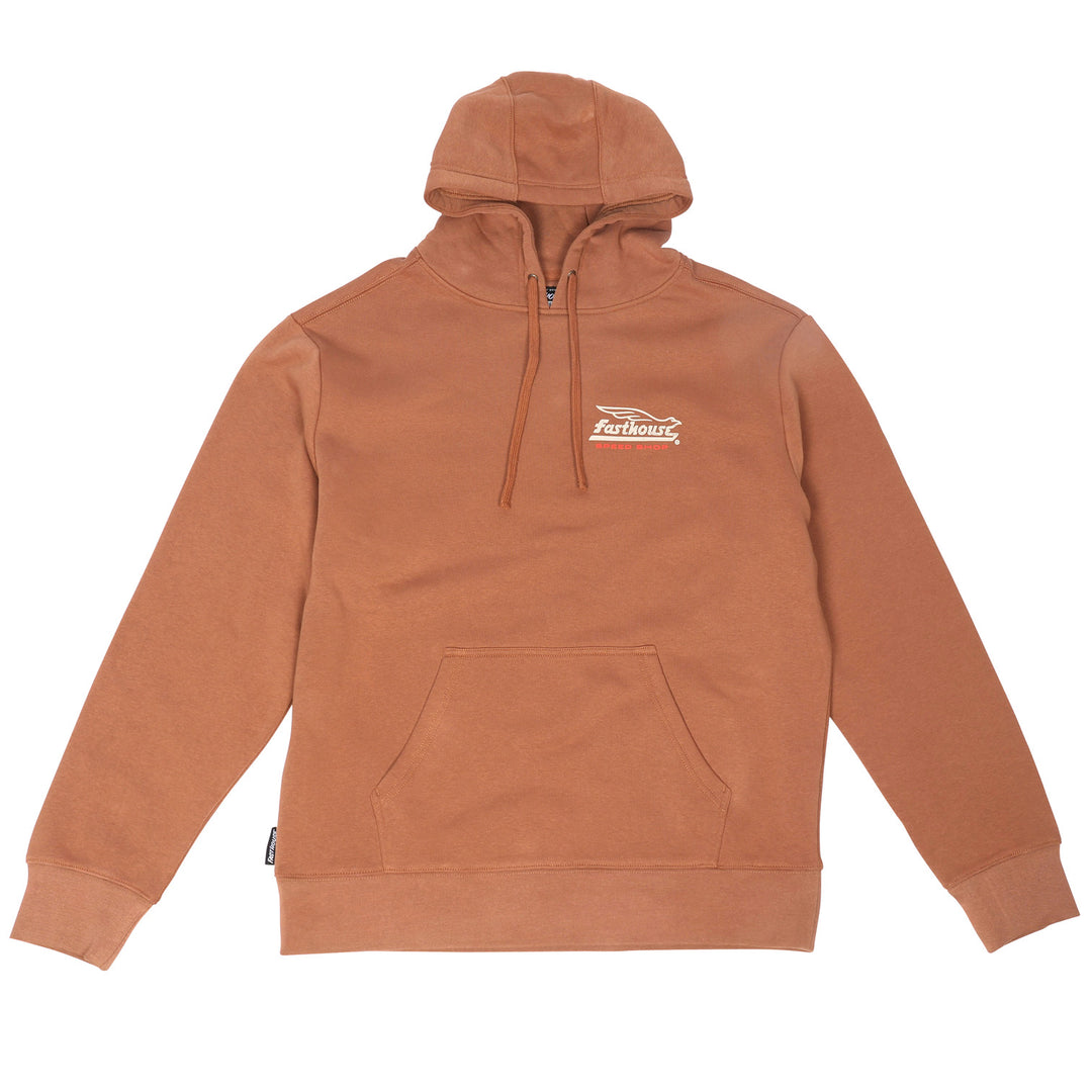 Fasthouse Gilmore Hooded Pullover Chestnut - Front View