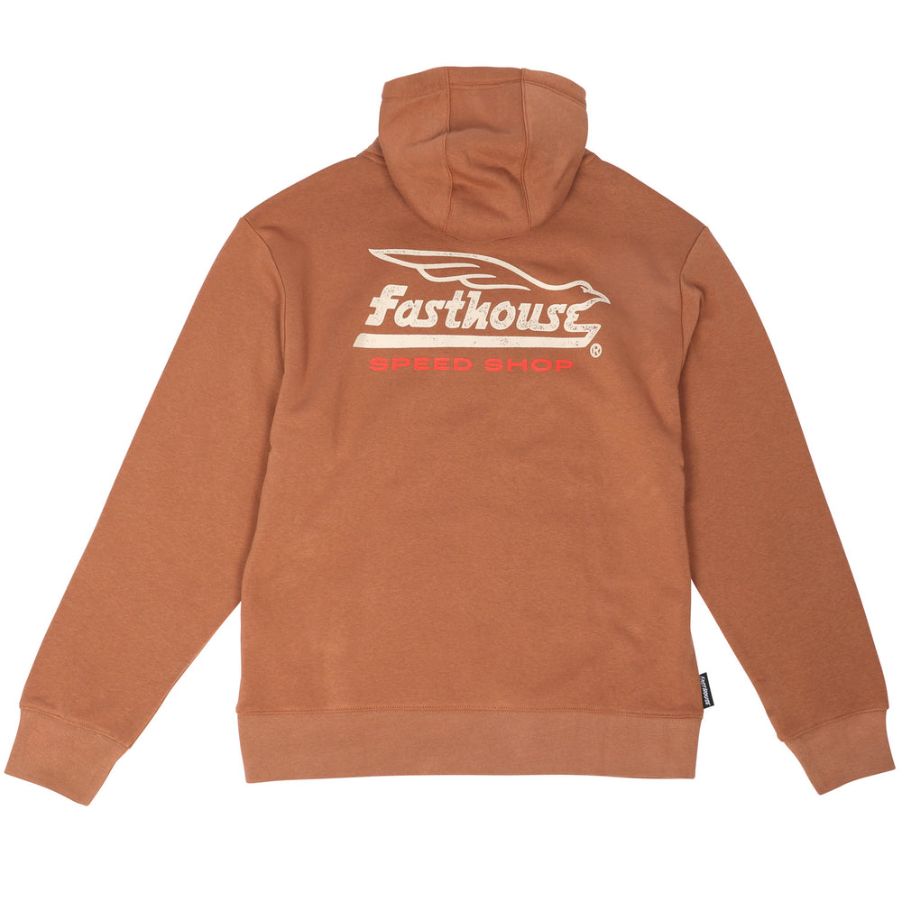 Fasthouse Gilmore Hooded Pullover Chestnut - Rear View
