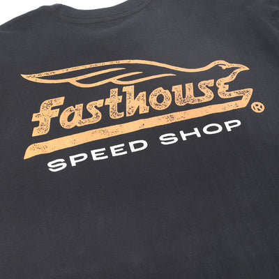 Fasthouse Gilmore SS Tee Black - Close-Up of Graphic on Back